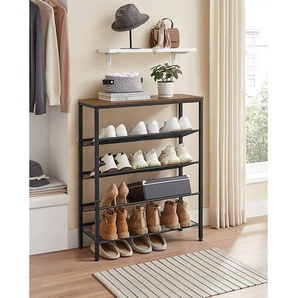 Schuhregal Bettyhill III 75 x 93 x 28cm Braun
