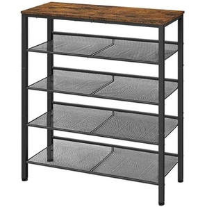 Schuhregal  Darek ¦ schwarz ¦ Maße (cm): B: 75 H: 93