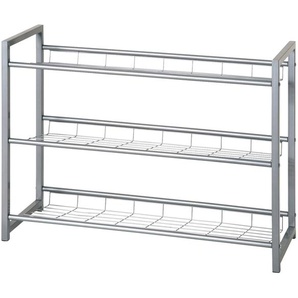 Schuhregal  Haslach ¦ silber ¦ Maße (cm): B: 80 H: 60 T: 30.0