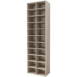 Schuhregal  Hinsol ¦ holzfarben ¦ Maße (cm): B: 52,4 H: 183