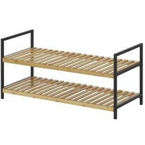 Schuhregal  Pregasina ¦ holzfarben ¦ Maße (cm): B: 70 H: 32 T: 30.0