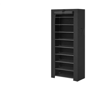 Schuhregal   ¦ schwarz ¦ Maße (cm): B: 58 H: 160