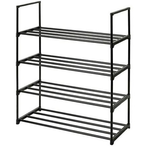 Schuhregal   ¦ schwarz ¦ Maße (cm): B: 65 H: 74