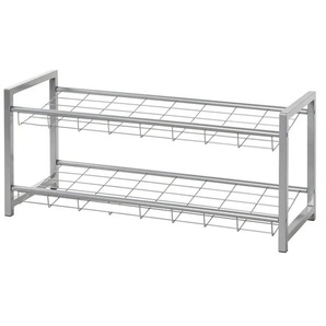 Schuhregal   ¦ silber ¦ Maße (cm): B: 80 H: 38