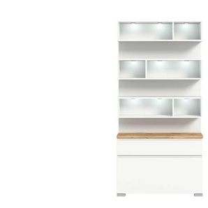 uno Schuhschrank 2 teilig   ¦ weiß ¦ Maße (cm): B: 95 H: 192 T: 27.0