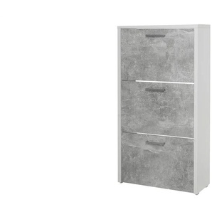 Schuhschrank  Anfo ¦ grau ¦ Maße (cm): B: 61 H: 115 T: 25.0