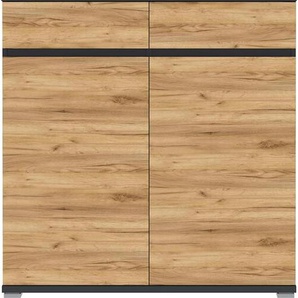 Xxxl Schuhschrank, Anthrazit, Eiche, Holzwerkstoff, 8 Fächer, 2 Schubladen, 96x103x40 cm, Made in Germany, Beimöbel erhältlich, Garderobe,