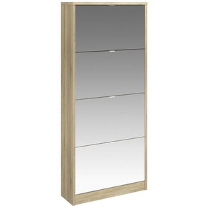 Schuhschrank BRYAN 4 Klappen MDF Schuhkipper Schuhregal Schuhablage Schrank