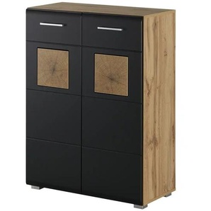 Schuhschrank  Cortina ¦ schwarz ¦ Maße (cm): B: 80 H: 108 T: 40.0