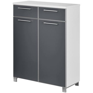 Schuhschrank  Duna ¦ grau ¦ Maße (cm): B: 84 H: 108 T: 37.0