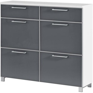 Schuhschrank  Duna ¦ grau ¦ Maße (cm): B: 121 H: 108 T: 31.0