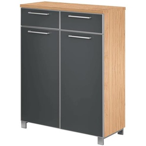 Schuhschrank  Duna ¦ grau ¦ Maße (cm): B: 84 H: 108 T: 37.0
