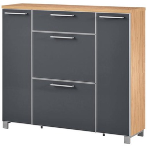 Schuhschrank  Duna ¦ grau ¦ Maße (cm): B: 121 H: 108 T: 31.0