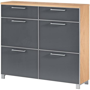 Schuhschrank  Duna ¦ grau ¦ Maße (cm): B: 121 H: 108 T: 31.0