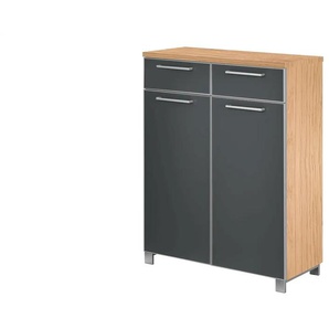 Schuhschrank  Duna ¦ grau ¦ Maße (cm): B: 84 H: 108 T: 37.0