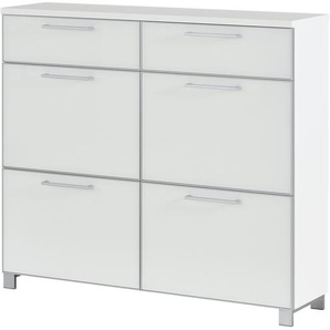 Schuhschrank  Duna ¦ weiß ¦ Maße (cm): B: 121 H: 108 T: 31.0