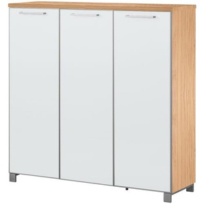 Schuhkommode  Duna ¦ weiß ¦ Maße (cm): B: 126 H: 126 T: 37.0