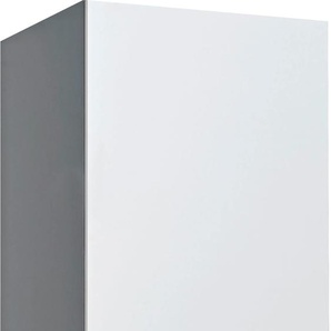 Schuhschrank EXPRESS KÜCHEN ARTA Schränke Gr. B/H/T: 60 cm x 207 cm x 58 cm, Türanschlag links, 1 St., grau (weiß, anthrazit) Schuhschränke vormontiert