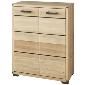 Schuhschrank Genua, Wildeiche/graphit