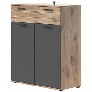 Schuhschrank  Mason ¦ grau ¦ Maße (cm): B: 90 H: 104 T: 37.0
