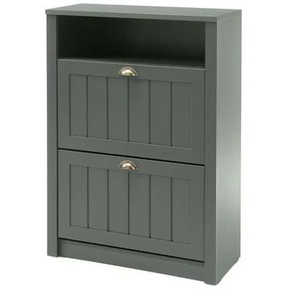 Schuhschrank - grün - Materialmix - 80 cm - 111 cm - cm 36,0 | Möbel Kraft