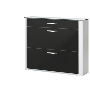 Schuhschrank  Juno ¦ schwarz ¦ Maße (cm): B: 117 H: 97 T: 35.0