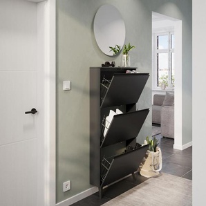 Schuhschrank »Kipper« - Graphit - Holz -