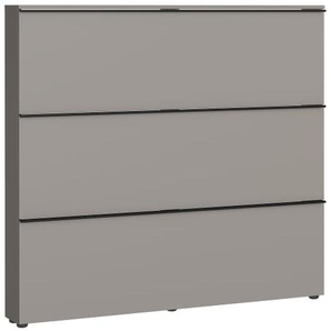 Schuhschrank Solino, grau/schwarz