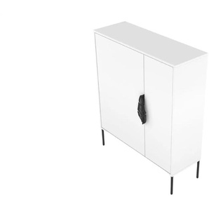 Schuhschrank  Merlin ¦ weiß ¦ Maße (cm): B: 100 H: 120