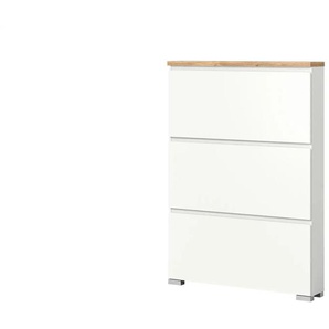 uno Schuhschrank   ¦ weiß ¦ Maße (cm): B: 95 H: 130 T: 18.0