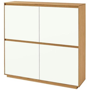 Schukommode  Tiba ¦ weiß ¦ Maße (cm): B: 127 H: 124 T: 37.0