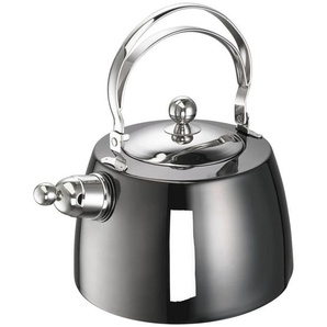 Schulte Ufer Wasserkessel Louis, Anthrazit, Metall, 2 L, abnehmbarer Deckel, für alle Herdarten geeignet, Kapselboden, klappbarer Henkel,abnehmbarer Henkel, Kaffee & Tee, Tee- & Kaffeezubereitung, Wasserkocher