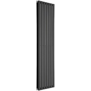 Schwarz Design-Heizkörper Vertikal, (doppellagig)- 1750 mm x 490 mm | Schwarz - Hudson Reed