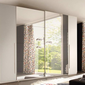Schwebe-/Drehtürenschrank Match II, weiß, 312 x 225 cm
