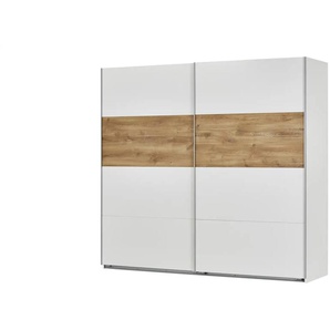 Schwebetürenschrank 2-türig Conventry - weiß - Materialmix - 225 cm - 210 cm - cm 65,0 | Möbel Kraft