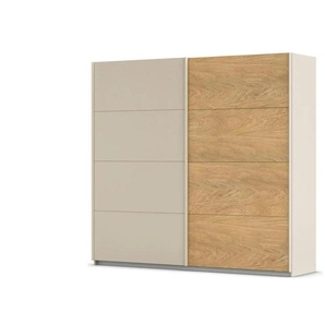 Schwebetürenschrank 2 türig - creme - Materialmix - 226 cm - 210 cm | Möbel Kraft