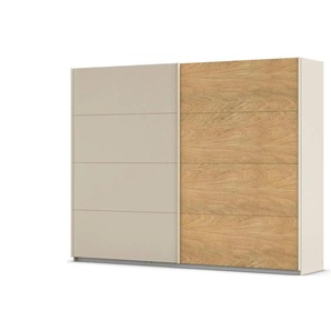 Schwebetürenschrank 2 türig - creme - Materialmix - 271 cm - 210 cm | Möbel Kraft