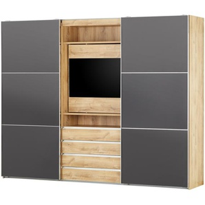 Schwebetürenschrank  2-türig  Maidstone ¦ grau ¦ Maße (cm): B: 300 H: 236 T: 65.0