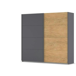 Schwebetürenschrank 2 türig Malva Extra ¦ grau ¦ Maße (cm): B: 226 H: 210