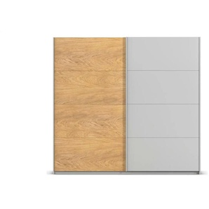 Schwebetürenschrank 2 türig Malva Extra ¦ grau ¦ Maße (cm): B: 226 H: 210