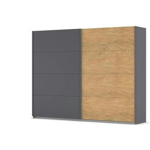 Schwebetürenschrank 2 türig Malva Extra ¦ grau ¦ Maße (cm): B: 271 H: 210