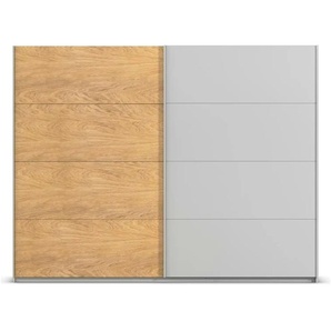 Schwebetürenschrank 2 türig Malva Extra ¦ grau ¦ Maße (cm): B: 271 H: 210