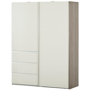 Schwebetürenschrank  2-türig  Mitta ¦ beige ¦ Maße (cm): B: 165 H: 217 T: 67.0