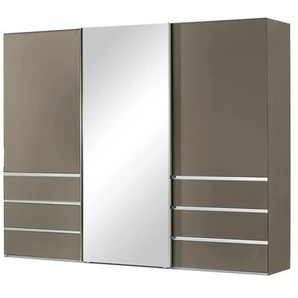 Schwebetürenschrank 3-türig - braun - Materialmix - 250 cm - 236 cm - cm 67,0 | Möbel Kraft