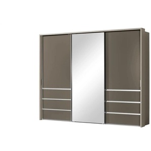 Schwebetürenschrank 3-türig - braun - Materialmix - 310 cm - 240 cm - cm 70,0 | Möbel Kraft