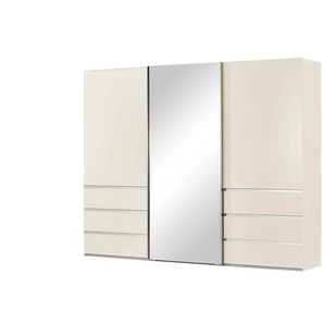 Schwebetürenschrank 3-türig - creme - Materialmix - 250 cm - 236 cm - cm 67,0 | Möbel Kraft
