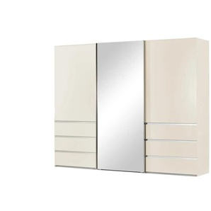 Schwebetürenschrank  3-türig  Mitta ¦ creme ¦ Maße (cm): B: 250 H: 236 T: 67.0