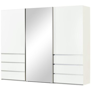 Schwebetürenschrank  3-türig  Mitta ¦ weiß ¦ Maße (cm): B: 250 H: 236 T: 67.0