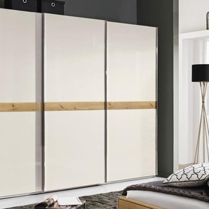 Schwebetürenschrank Ajana, Asteiche Nachbildung/champagner, 271 x 223 cm