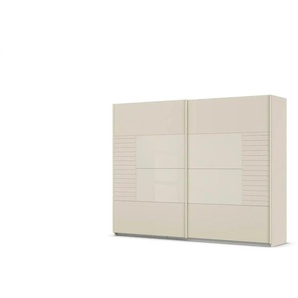 Schwebetürenschrank - beige - Materialmix - 271 cm - 210 cm - 62 cm | Möbel Kraft